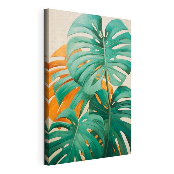Vibrant leaves creating a tropical vibe