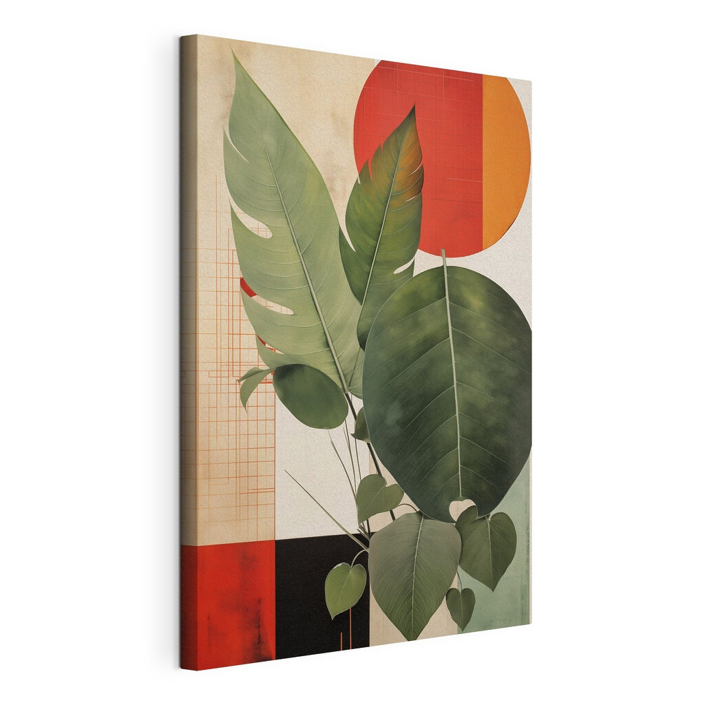 Plant with leaves in a pot