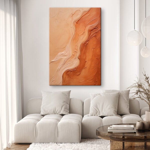 Flowing colors in warm tones