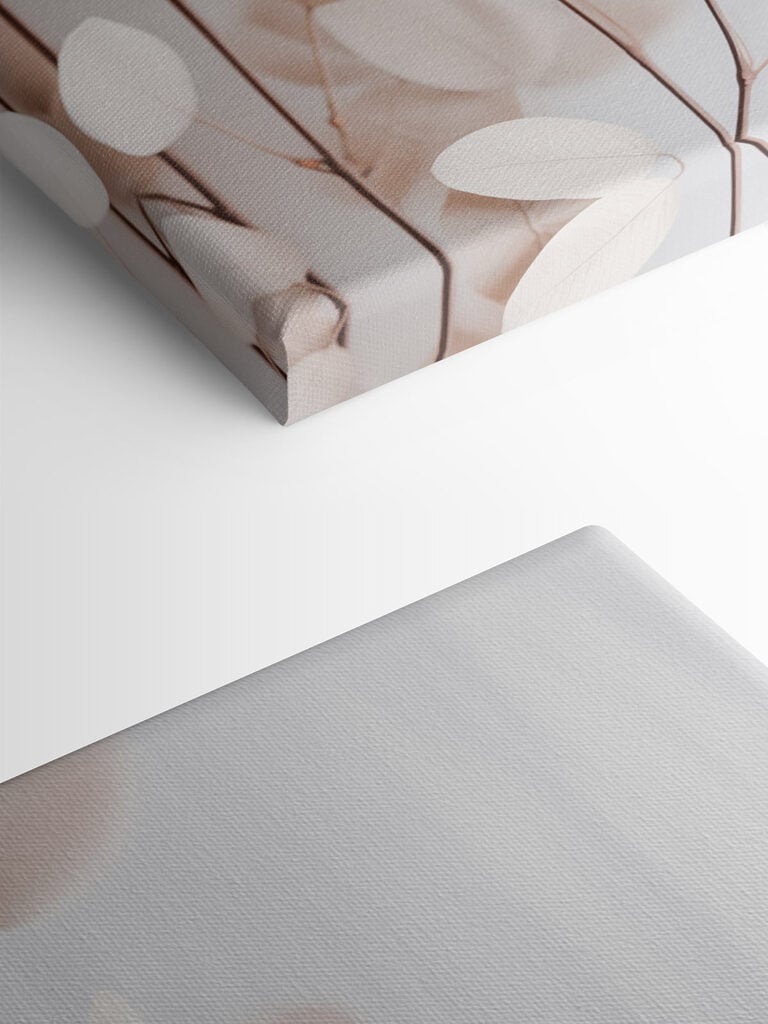 Delicate leaves against a soft background
